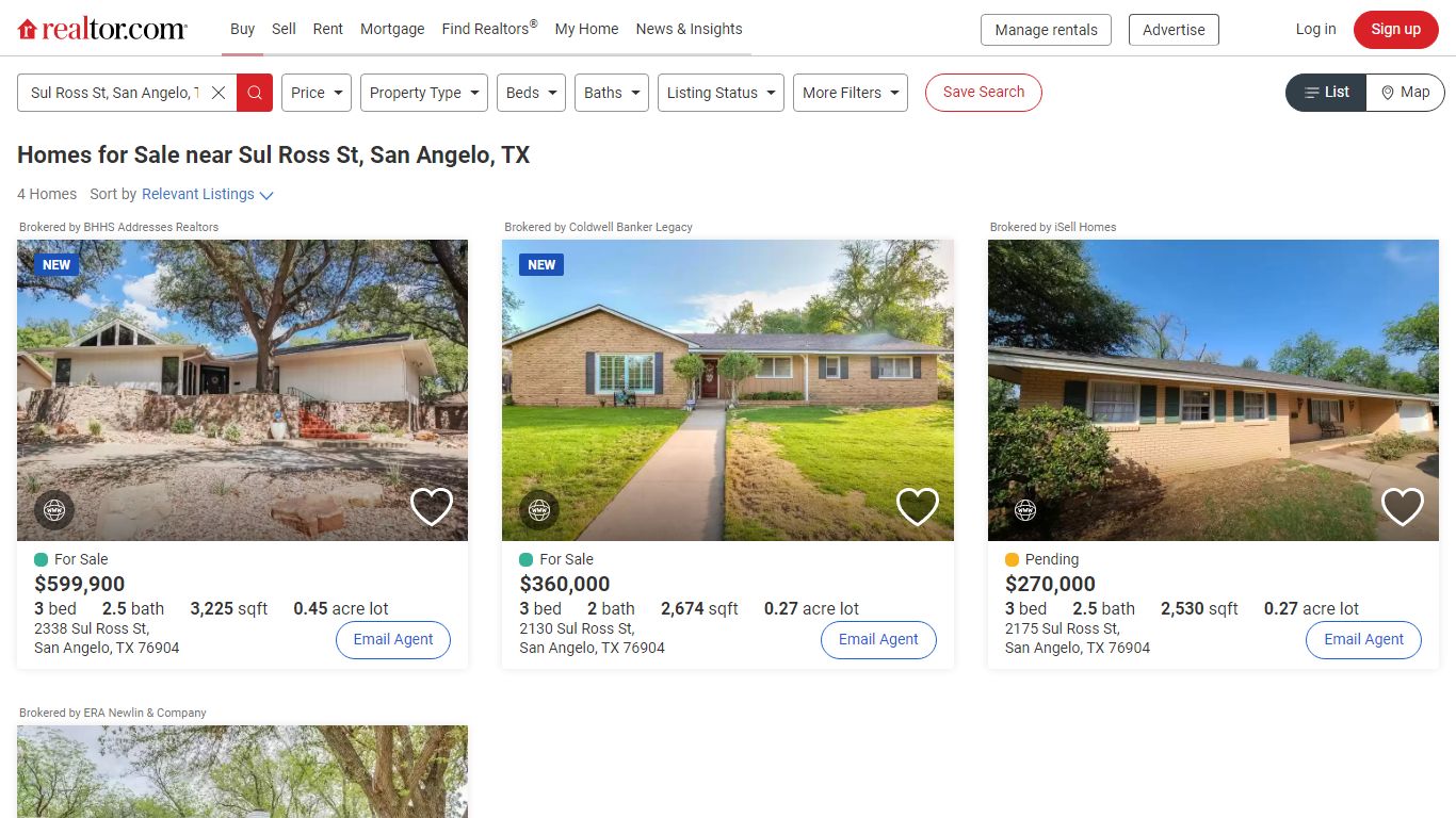 Homes for Sale near Sul Ross St, San Angelo, TX | realtor.com®